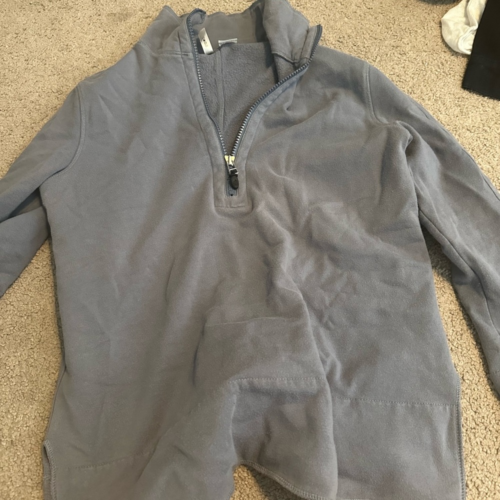 Purple quarter zip